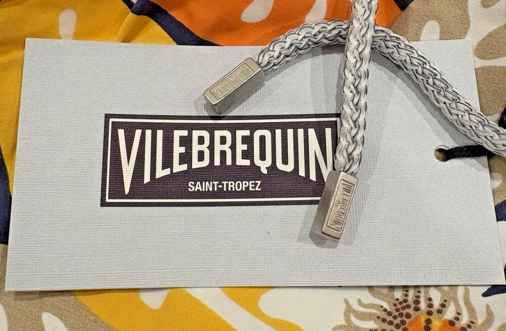 NWT VILEBREQUIN Swim Trunks Men's XXL-2XL Moorea Shorts Blue Orange Drawstring - Picture 11 of 16